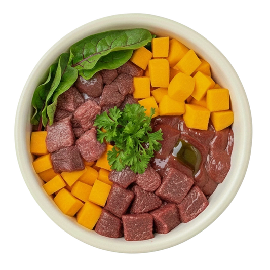 Pferd-Kuerbis-Mangold