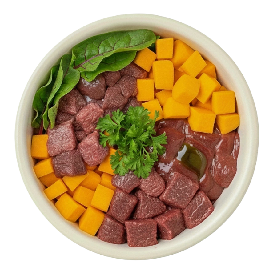 Pferd-Kuerbis-Mangold