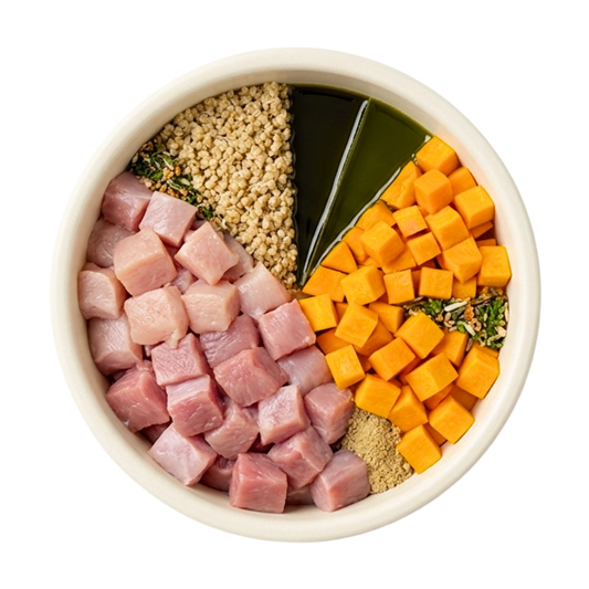 BARF Kaninchen Quinoa Hund