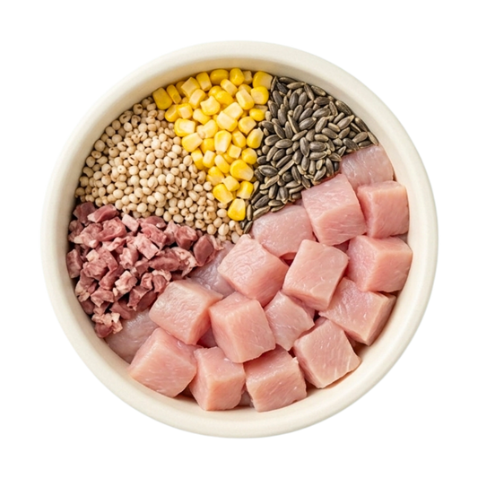 BARF Pute Sorghum Katze