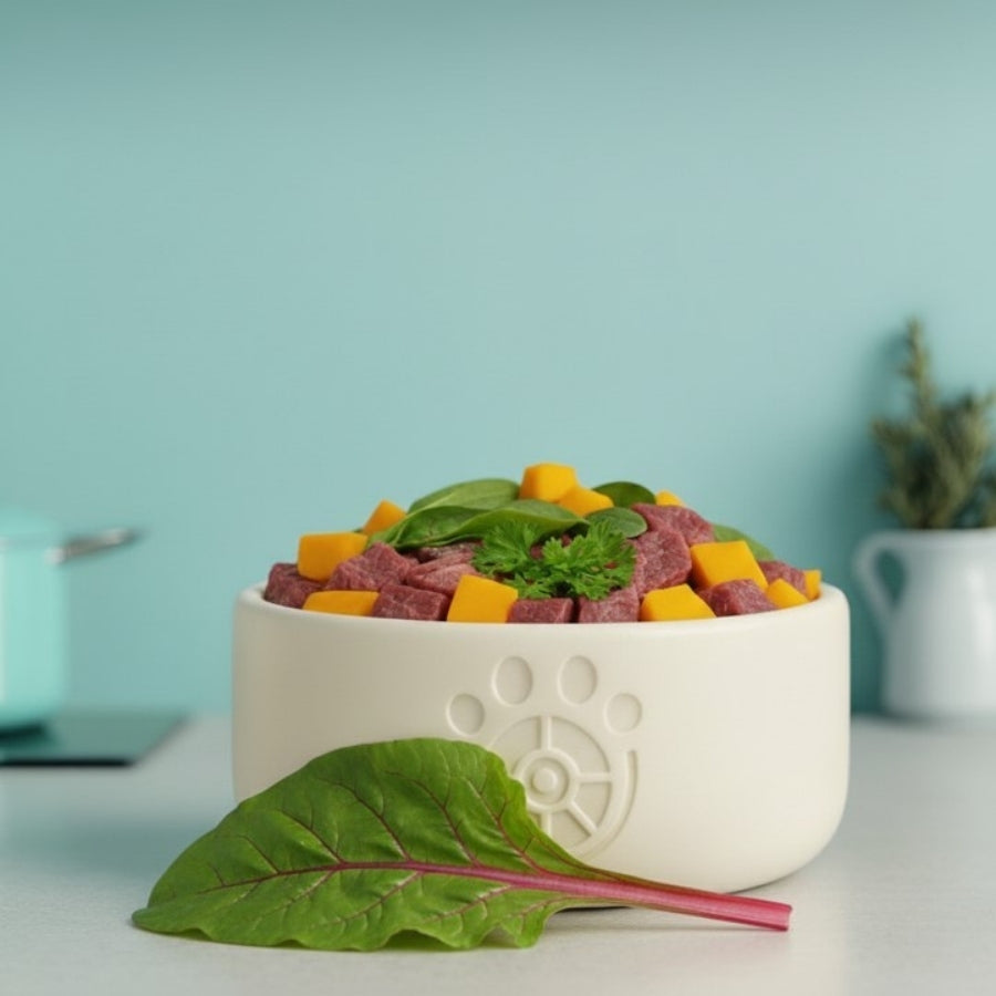 Pferd-Kuerbis-Mangold